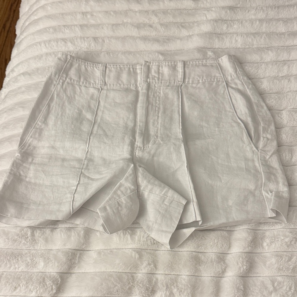 White Linen Madewell shorts